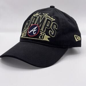 New Era Men’s Hat Black Atlanta Braves‎ 2021 World Series Champs Adjustable